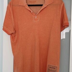Zadig & Voltaire Orange Polo Shirt